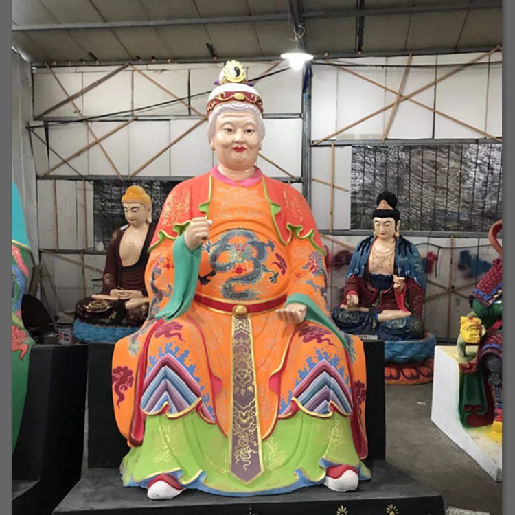 碧霞元君神像 泰山奶奶神像 泰山娘娘佛像 泰山圣母佛像 樹脂玻璃鋼脫胎工藝