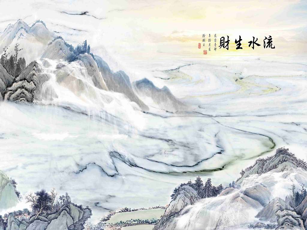 竹木纖維集成墻板 沙發(fā)電視玄關背景墻畫 背景墻定制   打印背景墻  8D背景畫