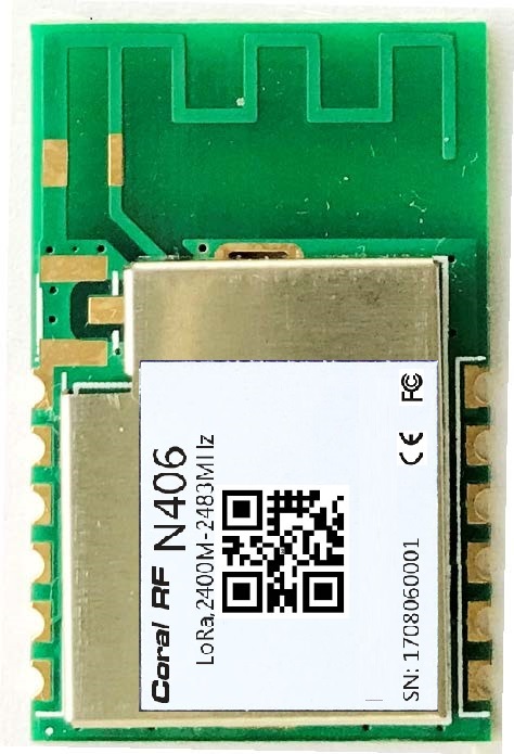 SX1280低功耗大功率串口小體積遠距離窄帶spi模塊2400M 868MHz N406AS-2400M