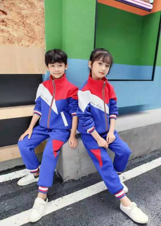 中小學(xué)生春秋款校服定做 運(yùn)動(dòng)服班服套裝工廠加工可加LOGO