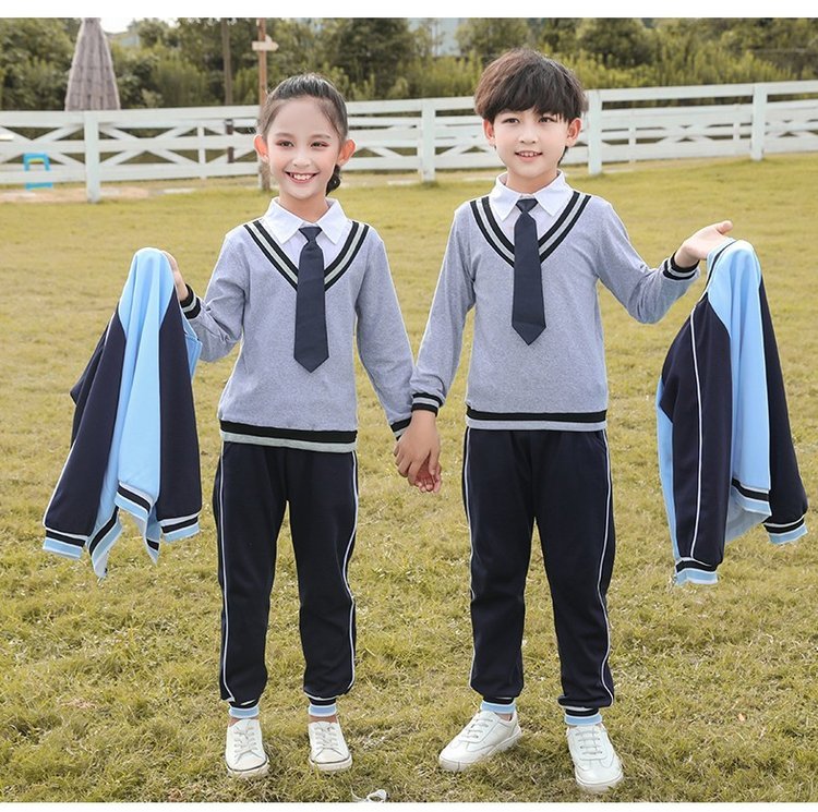小學(xué)生秋季校服定制新款運(yùn)動(dòng)夏季園服幼兒園春季班服