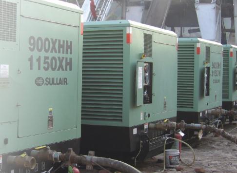 柴 油機驅動高風壓900XHH-1150XH系列 雙段式螺桿空壓機