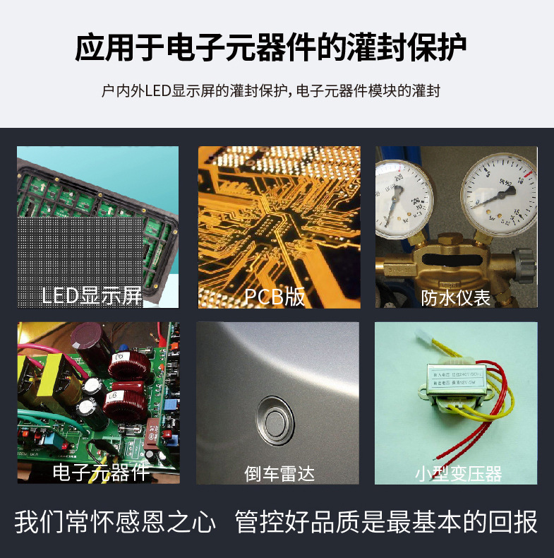 匯巨膠粘HJ-101T絕緣,抗壓,耐酸堿,防水密封的有機硅AB灌封膠