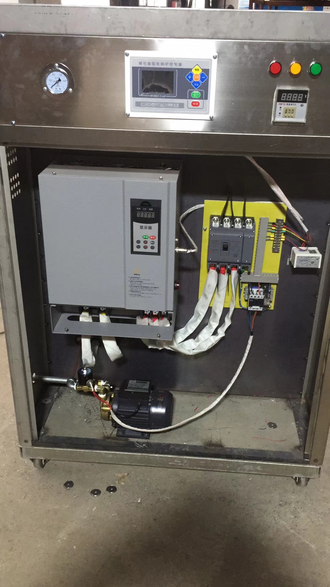 匠奧電磁蒸汽發(fā)生器50KW變頻電磁感應蒸發(fā)器