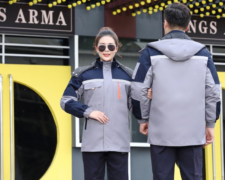 冬季新款工作服 男加厚保暖工作服  耐磨工廠車間維修勞保服棉 衣定制