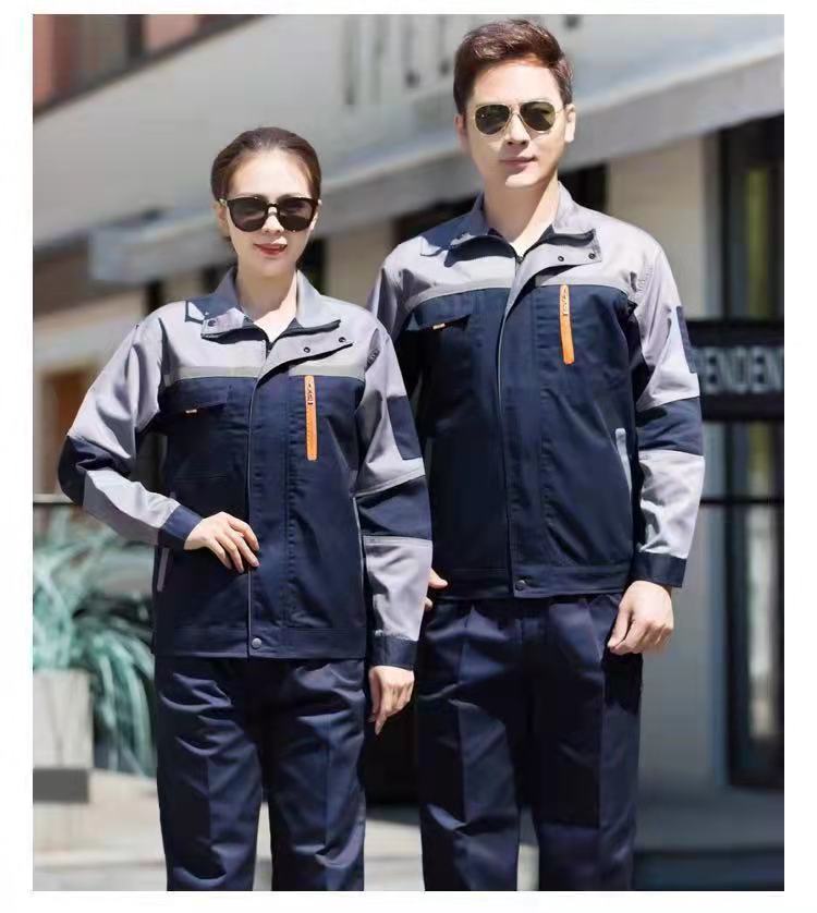 工作服套裝男 耐磨秋冬長袖車間廠服 上衣定制汽修服 工裝加厚勞保服