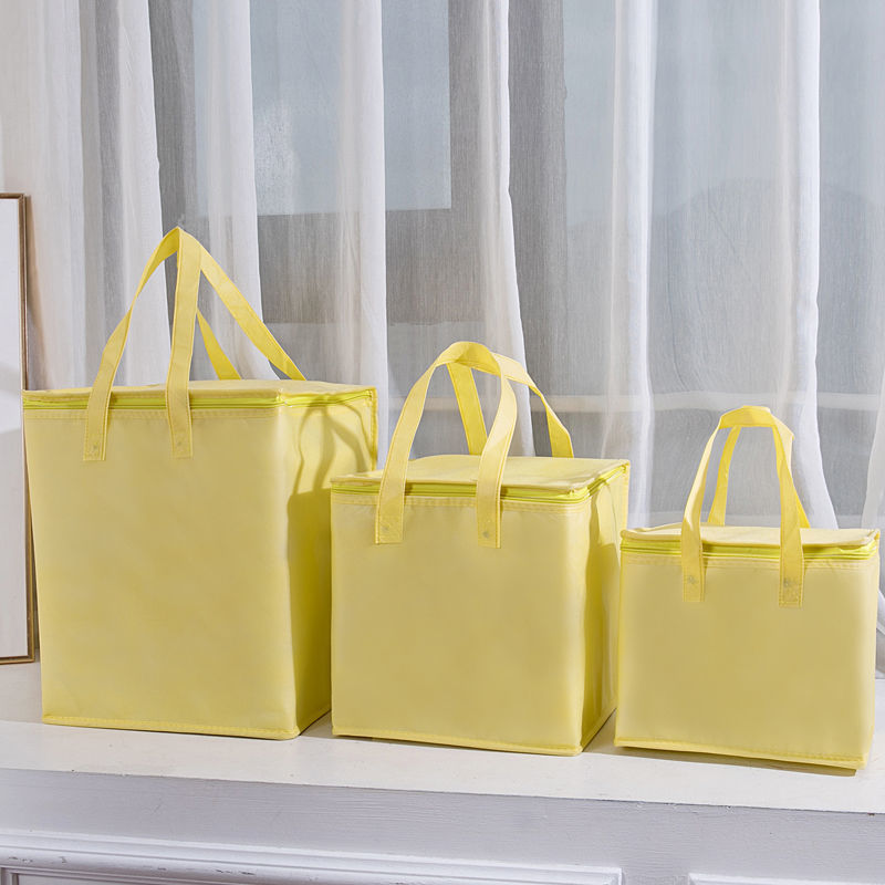 無紡布鋁箔保溫袋大閘蟹手提袋保溫包快遞外賣蛋糕超市保鮮冰袋