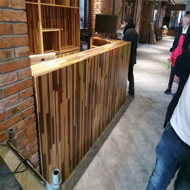 森匠木業(yè) 歐式烤漆收銀臺(tái) 公司前臺(tái)接待臺(tái) 復(fù)古美容院美發(fā)店吧臺(tái)