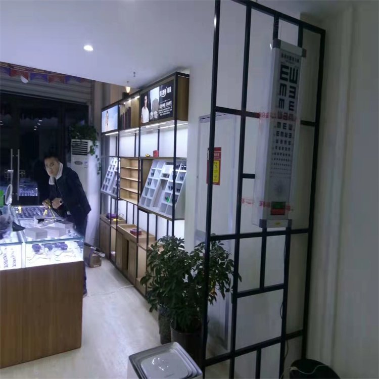 烤漆眼鏡店展示柜 金銀首飾手表展柜 眼鏡專賣(mài)店柜臺(tái) 西安烤漆柜加工廠