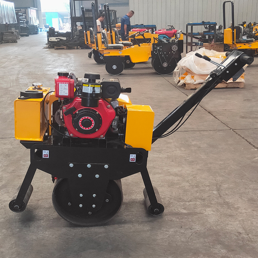 *動力小單輪壓路機 前后自動工作鋼輪振動壓實機