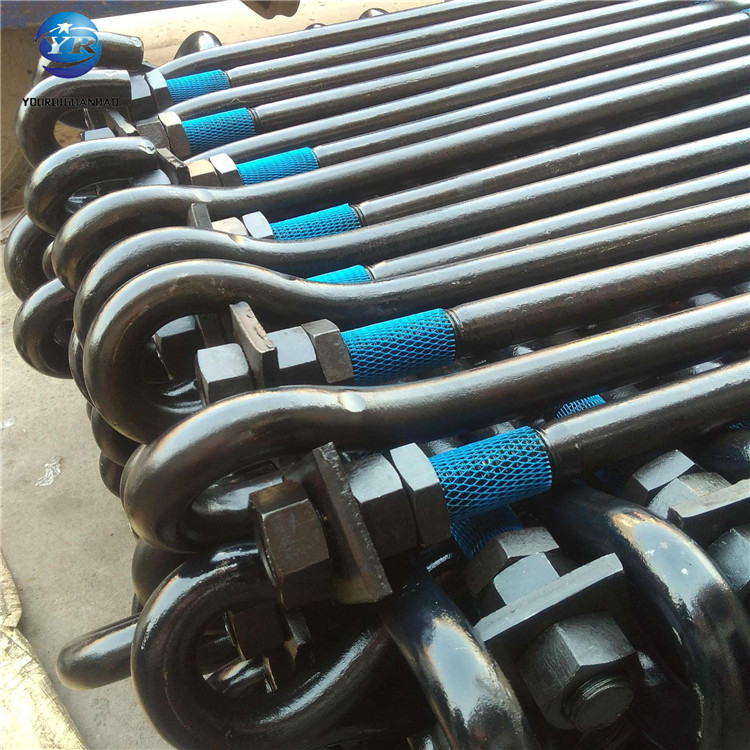 塔吊地腳螺栓高強(qiáng)度錨固螺栓M24雙頭螺絲電塔預(yù)埋地腳螺栓