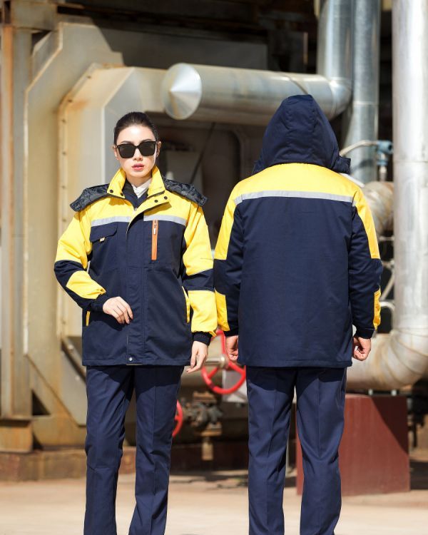冬季工作服棉服 男女加厚棉衣勞保服 防寒定制logo可拆卸
