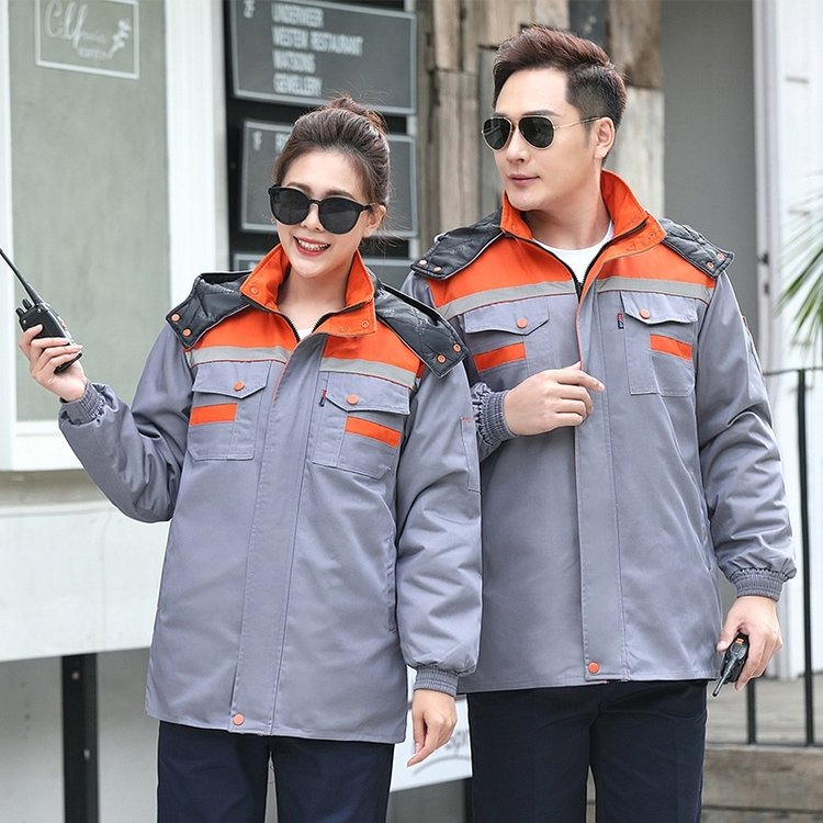 冬季工作服棉衣 男加厚棉襖車間勞保棉服 汽修維修加絨 防寒保暖勞保棉服