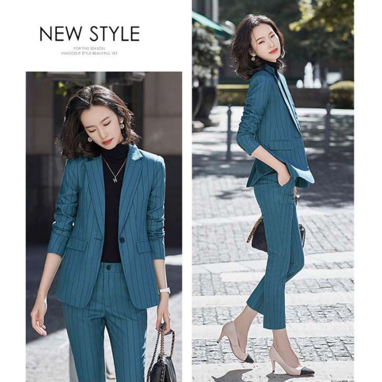 春秋款女士時(shí)尚職業(yè)裝 新款修身工作服 訂做OA高管服裝