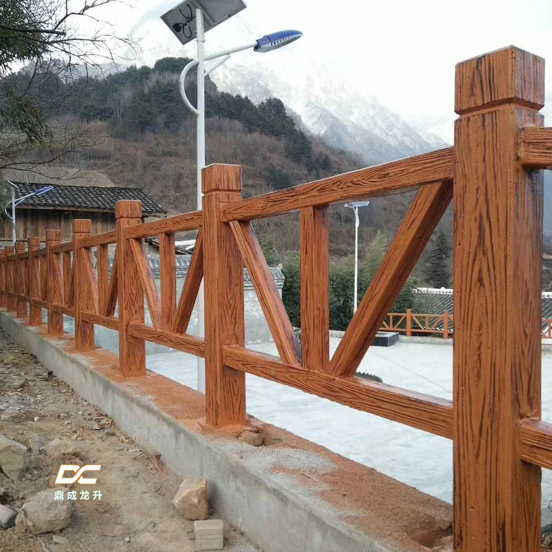 水泥仿木護(hù)欄 水泥仿木護(hù)欄V字款 水泥仿石仿木護(hù)欄 河道市政景區(qū)護(hù)欄