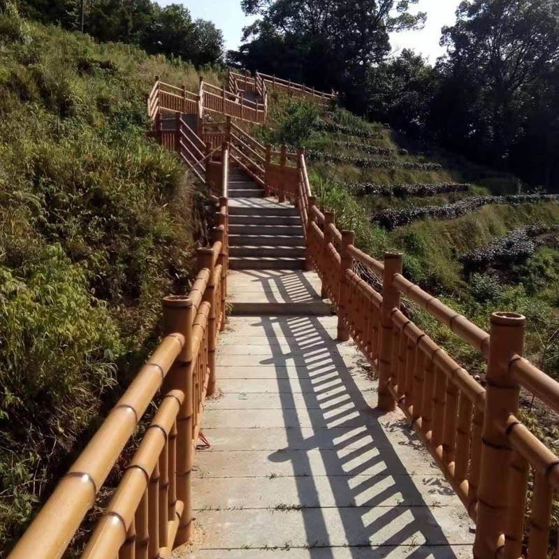 水泥仿竹護(hù)欄3-9款式河堤景區(qū)新農(nóng)村建設(shè)護(hù)欄