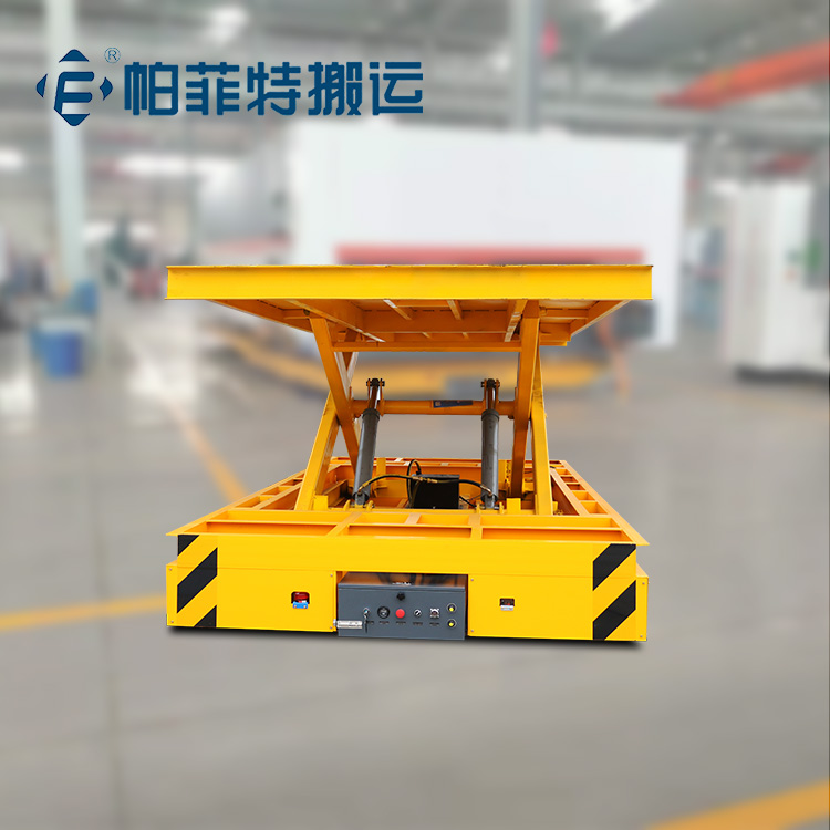 鐵水包有軌電動平車 鋼水軌道平板車 替代叉車有軌平車