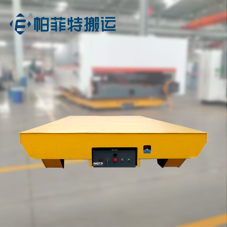 智能無軌膠輪車 機(jī)械rgv平板車 管坯電動平板車