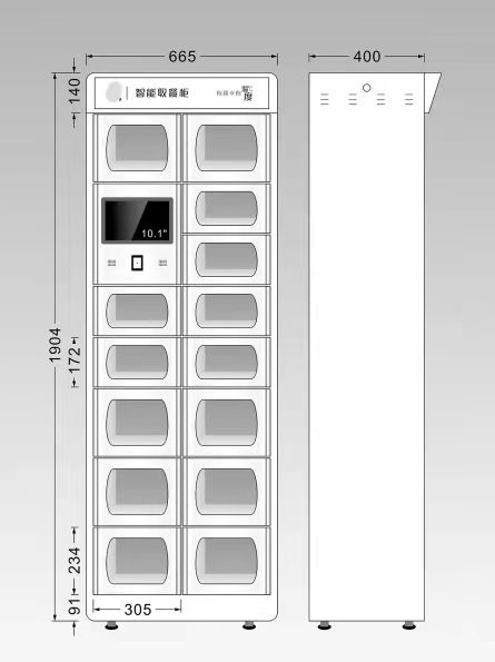 智能外賣取餐柜加熱保溫消毒小區(qū)學(xué)校寫字樓無接觸外賣自提柜