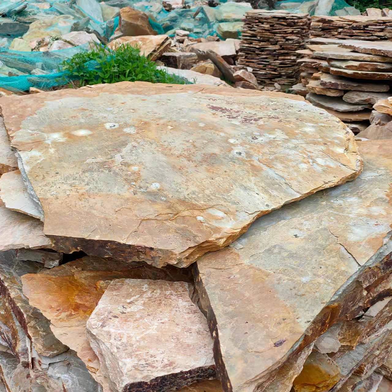 黃木紋板巖碎拼石