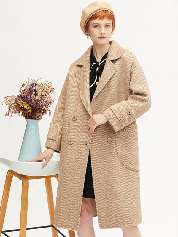 高端 品牌卓多姿2021秋冬雙面呢大衣哪里有批發(fā)？