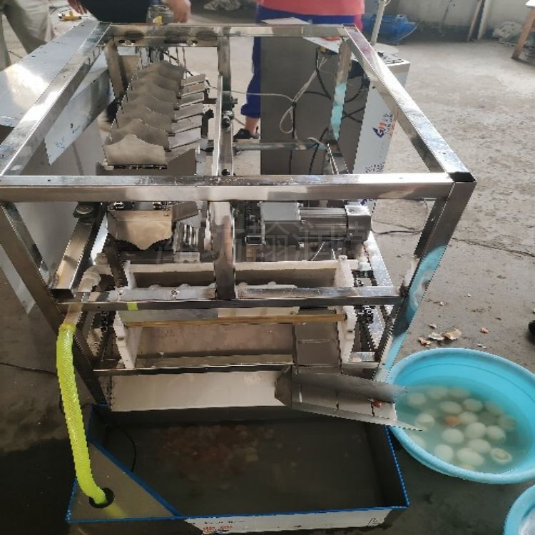 扒雞蛋殼設(shè)備 翰潤(rùn)渤HRB-200型 雞蛋無(wú)破損剝殼機(jī) 蛋品剝殼機(jī)