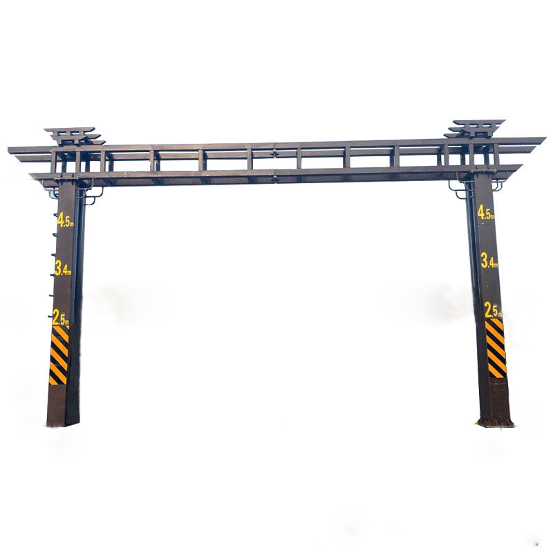 河南魯盾加工定制 道路防護設(shè)備液壓升降限高架智能遙控限高架