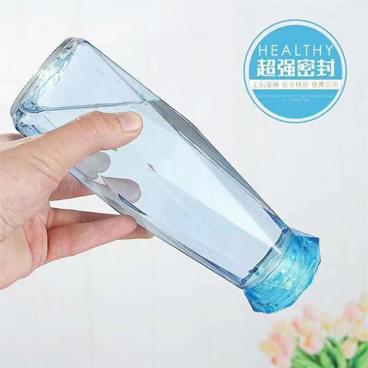 鴻皓創(chuàng)意鉆石杯 禮品 廣告 糖果色 無鉛玻璃隨手水杯廠家,定制, 發(fā)貨