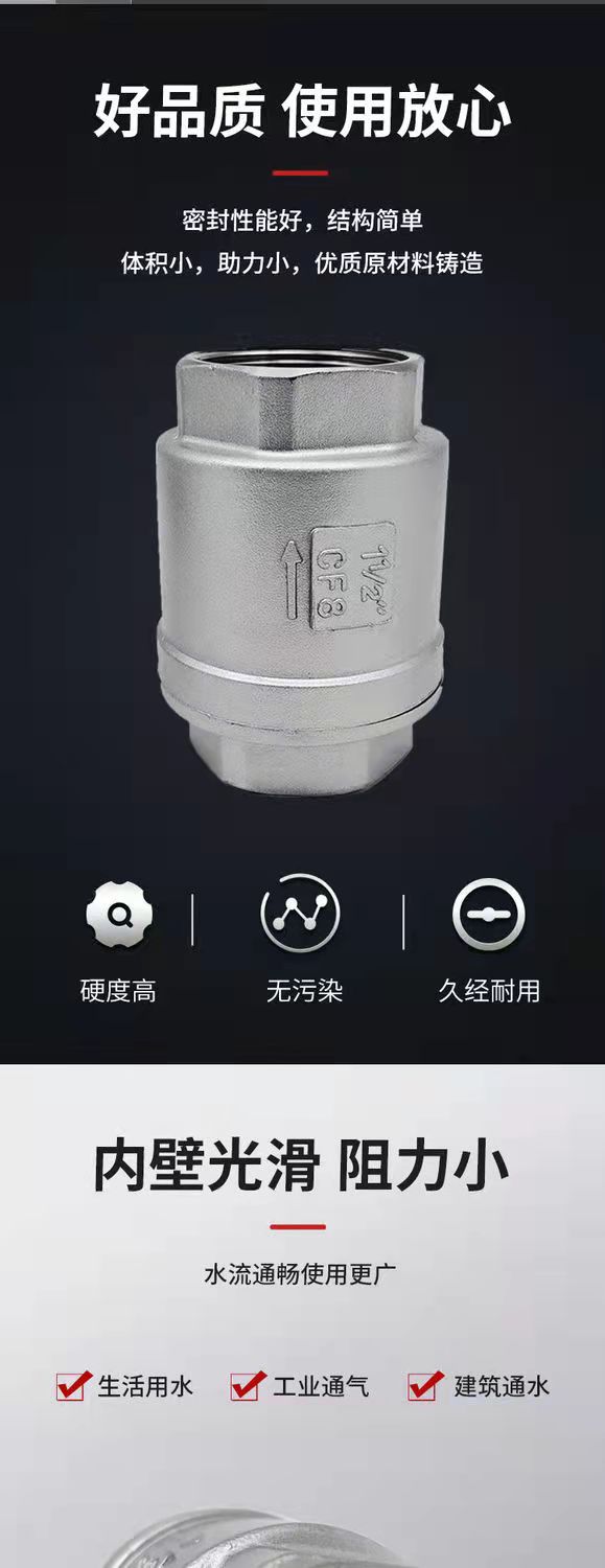 不銹鋼立式止回閥
