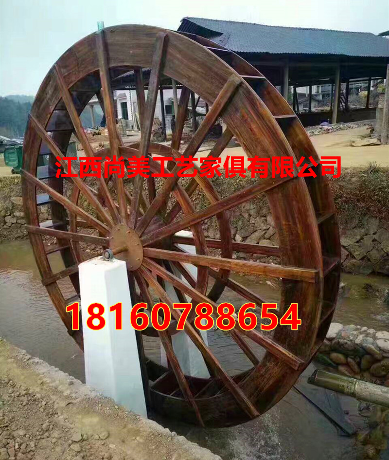 仿古水車(chē) 景觀水車(chē) 防腐木水車(chē) 別墅園林景觀水車(chē)定制 榫卯結(jié)構(gòu)水車(chē) 實(shí)木水車(chē)