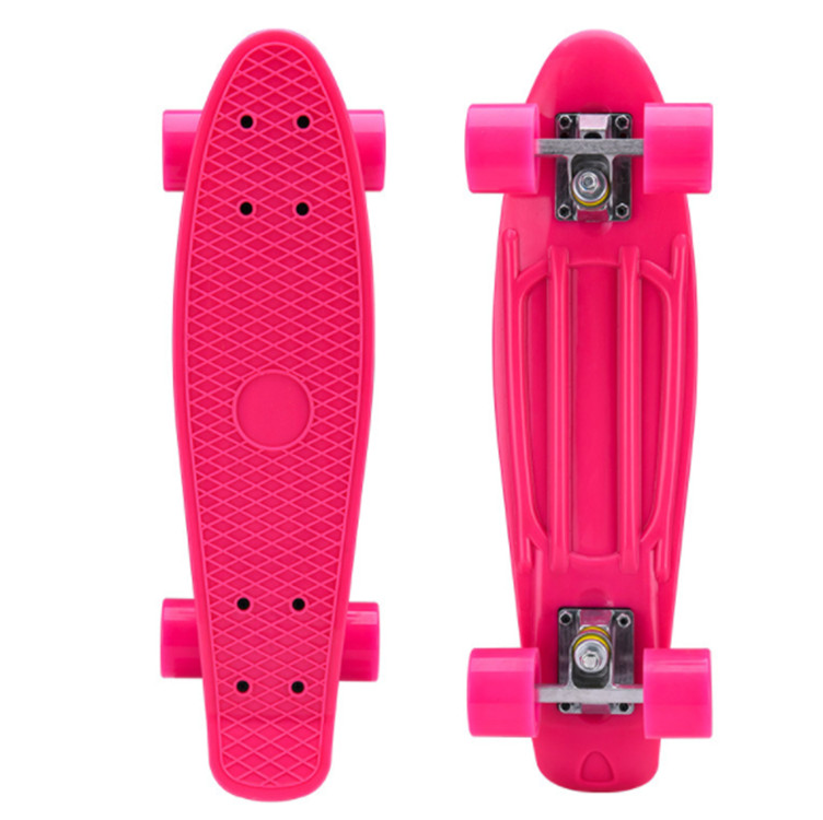 正東小魚滑板PP料四輪單翹滑板可定制圖案