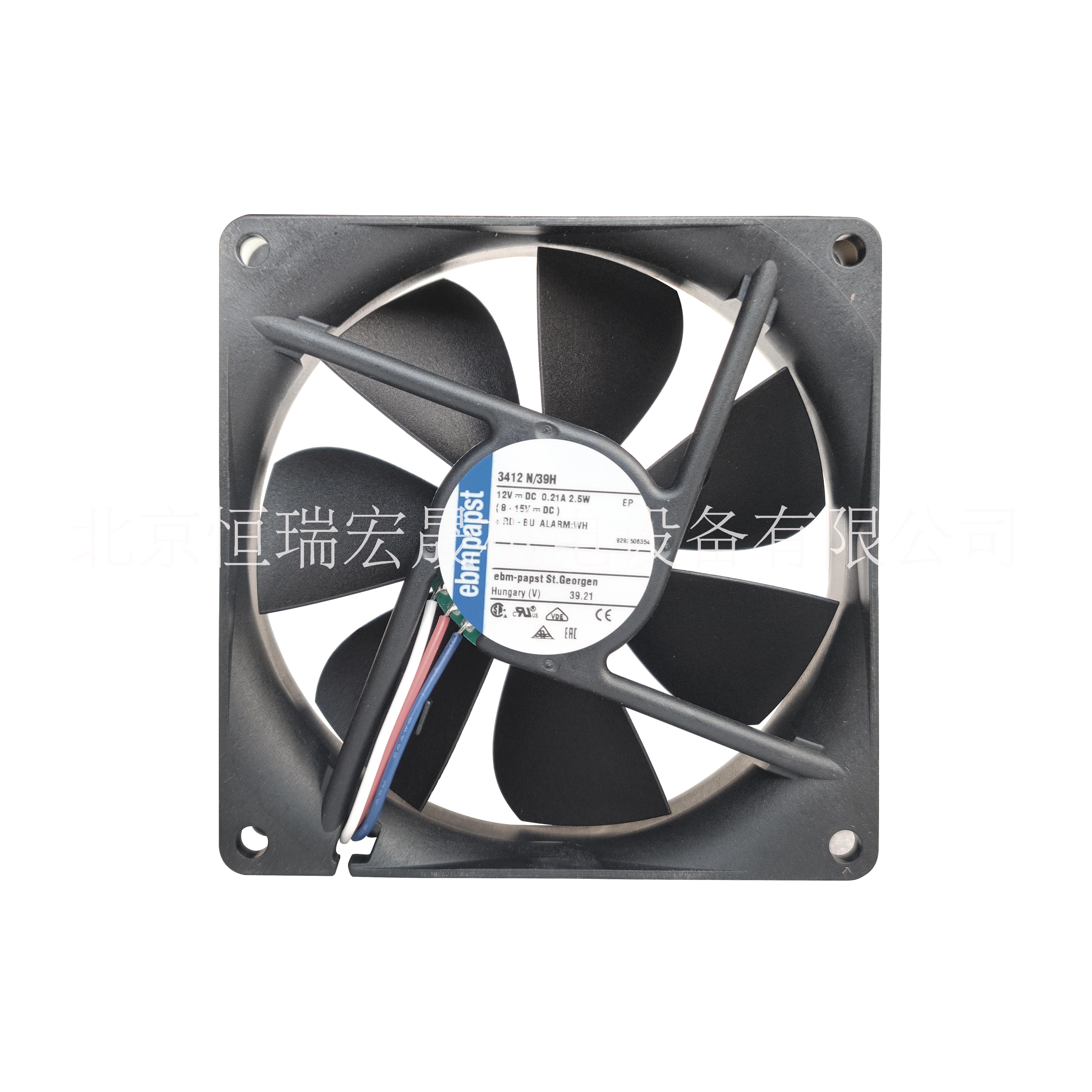緊湊型風機3412N/39H ebmpapst 電力電子散熱風機 服務(wù)器散熱風扇