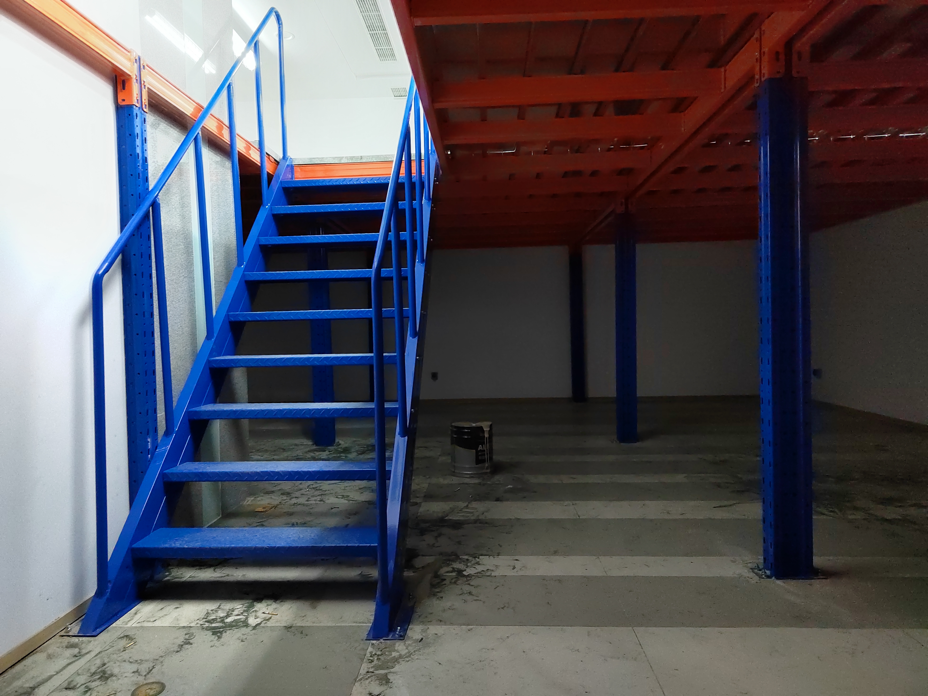 閣樓平臺立柱式鋼結構平臺 倉儲閣樓平臺立柱式鋼結構平臺