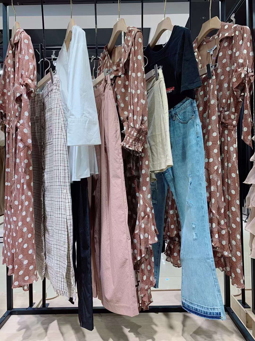 杭州品牌【Re-BLUE】專柜撤柜下架折扣女裝尾貨批發(fā) 女裝直播間一手貨源批發(fā)