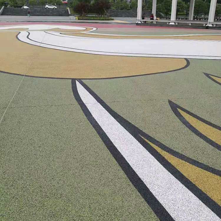 重慶市彩色透水混凝土廠家    壓模地坪材料