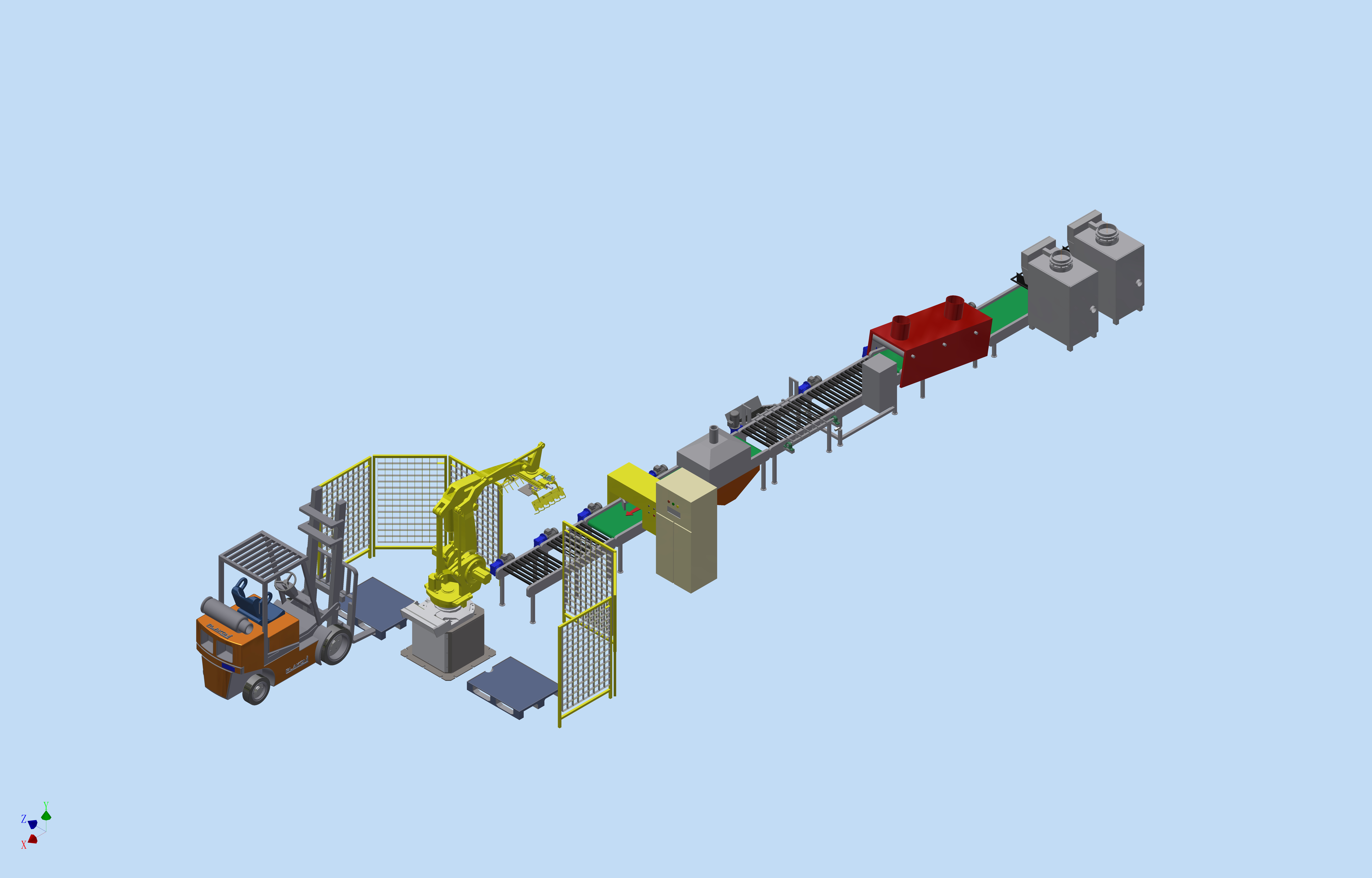 恒浩重工自動(dòng)碼垛生產(chǎn)線 恒浩重工自動(dòng)碼垛生產(chǎn)線機(jī)器人碼垛