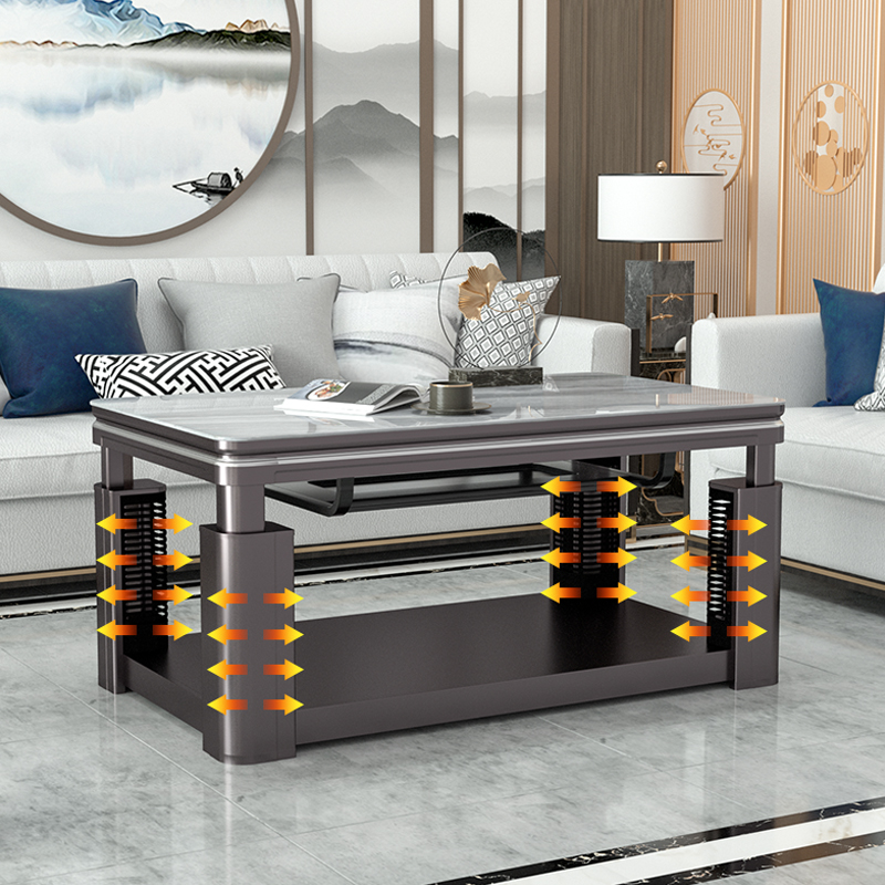 電暖爐茶幾 烤火桌子 長(zhǎng)方形電茶幾 電爐子家用取暖茶幾 電烤桌