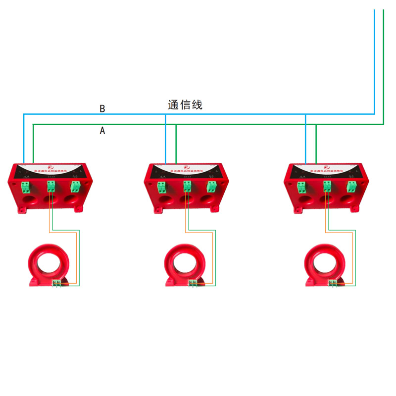 漏電采集模塊-三相電流電壓采集互感器-帶485通訊漏電告警采集