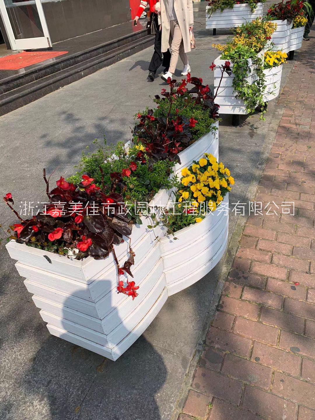 PVC3+2花箱  廠家定制新款PVC花箱  戶外市政道路隔離  商場(chǎng)學(xué)校廣場(chǎng)大花盆花槽