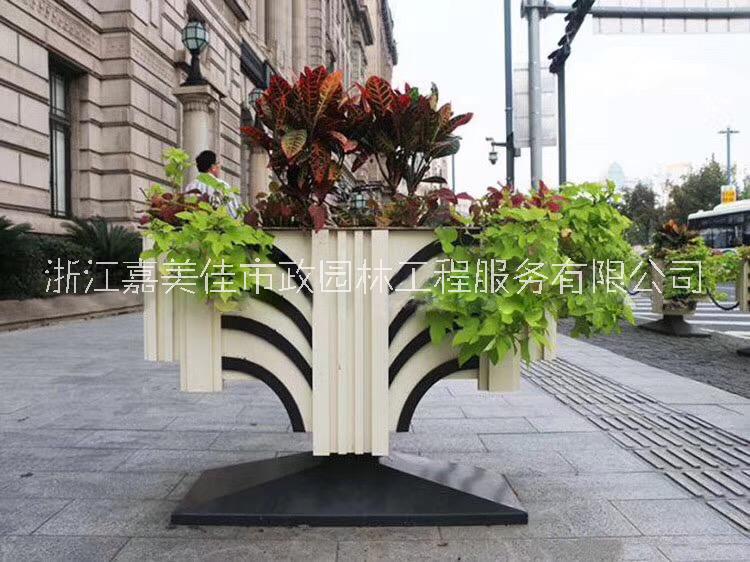 臉譜花箱  廠家定制新款PVC花箱  戶外道路人行道隔離  美化景觀花盆花槽  PVC臉譜花箱