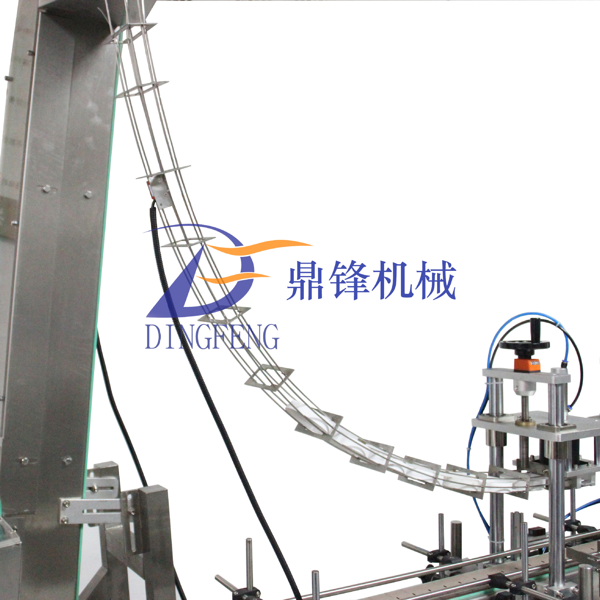 全自動飲料灌裝塑料蓋旋蓋機 自動旋蓋機 全自動夾旋自動上蓋直列式旋蓋機