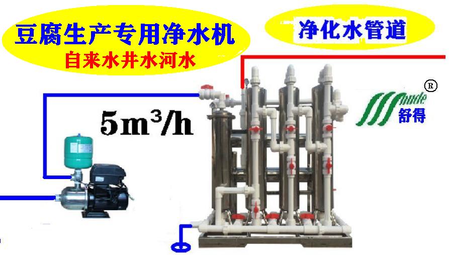 豆腐加工凈水機井水河水過濾器使用凈化水無菌水生產(chǎn)加工豆腐