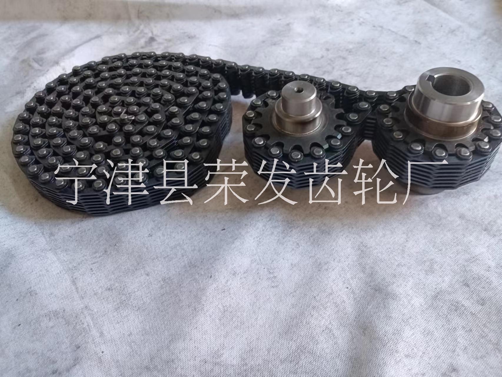 CL08 節(jié)距12.7mm 內(nèi)導(dǎo)15片無聲齒形鏈條及配套 齒形鏈輪