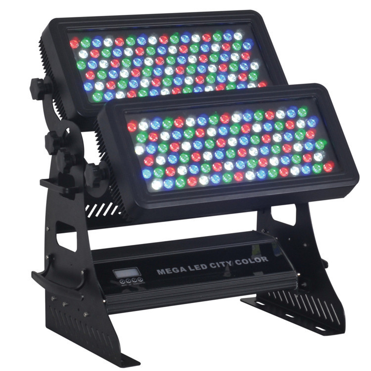 240顆3W LED城市之光雙層洗墻燈120顆染色投光燈