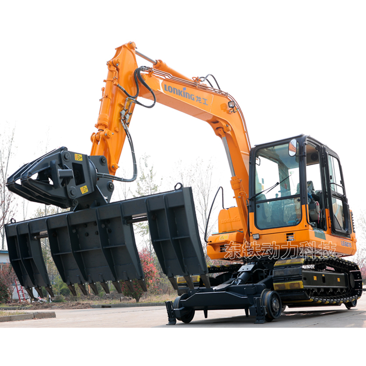 鐵路養(yǎng)護(hù)換枕機(jī) 公鐵兩用枕木機(jī) 水泥鐵軌更換機(jī)