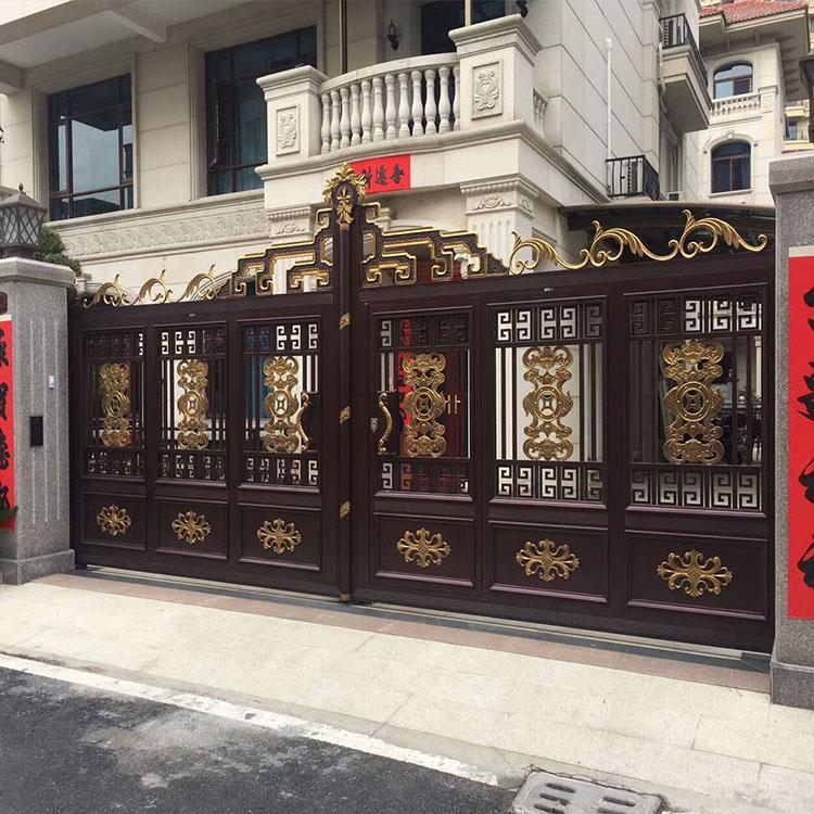 華豐小區(qū)平開鐵藝門定做廠家