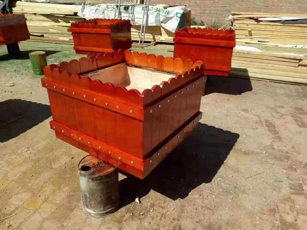 防腐木花箱多少錢  防腐木花箱價(jià)格