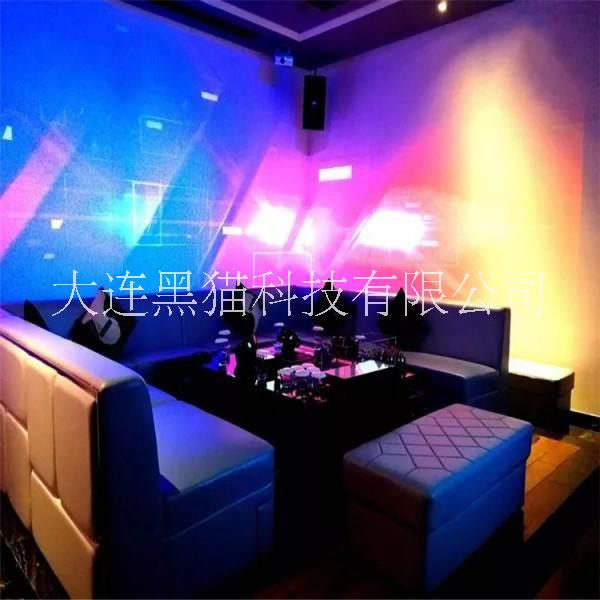 3D全息投影餐廳 5D沉浸式KTV投影墻面地面互動(dòng)投影5D全息宴會(huì)廳