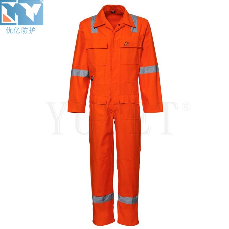 深圳船舶連體工作服 海上作業(yè)連體服 阻燃連體工服 全棉防火連體工裝