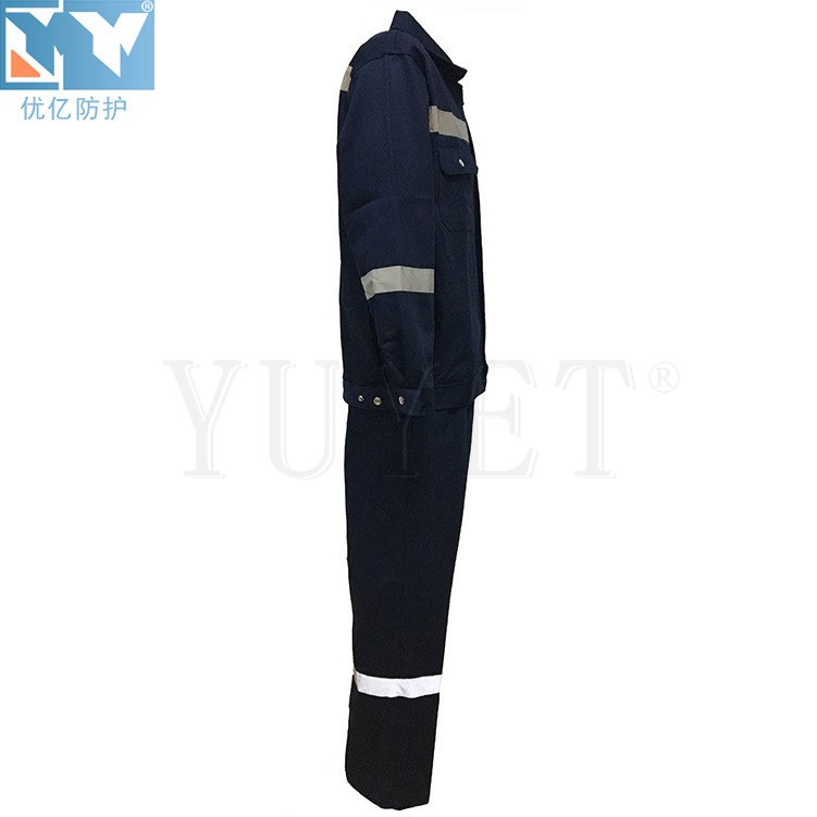 阻燃防靜電分體工作服套裝深圳廠家定制防火防靜電服